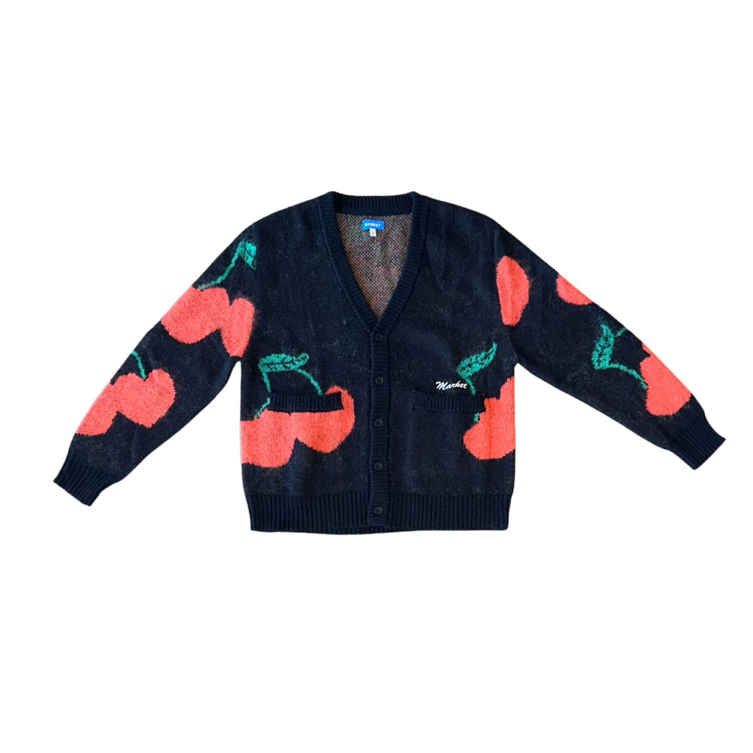 DOUBLE CHERRIES CARDIGAN
