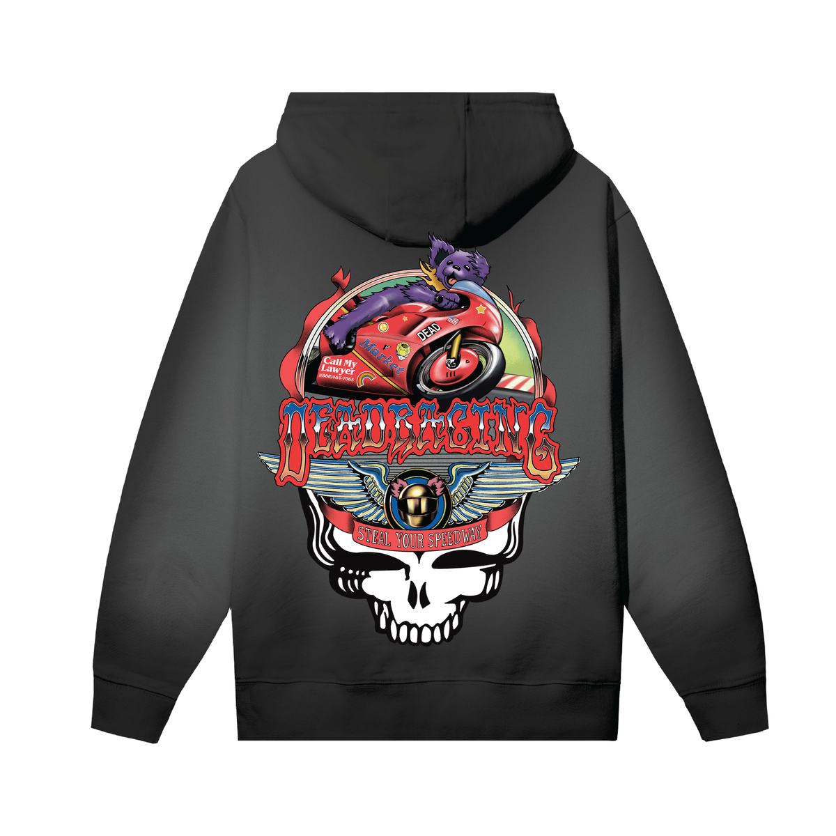 GD X MARKET STEALIE MOTO BEAR HOODIE