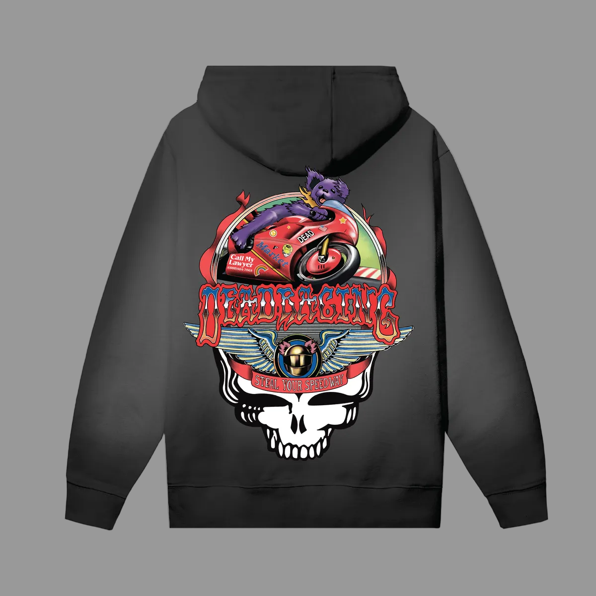 GD X MARKET STEALIE MOTO BEAR HOODIE