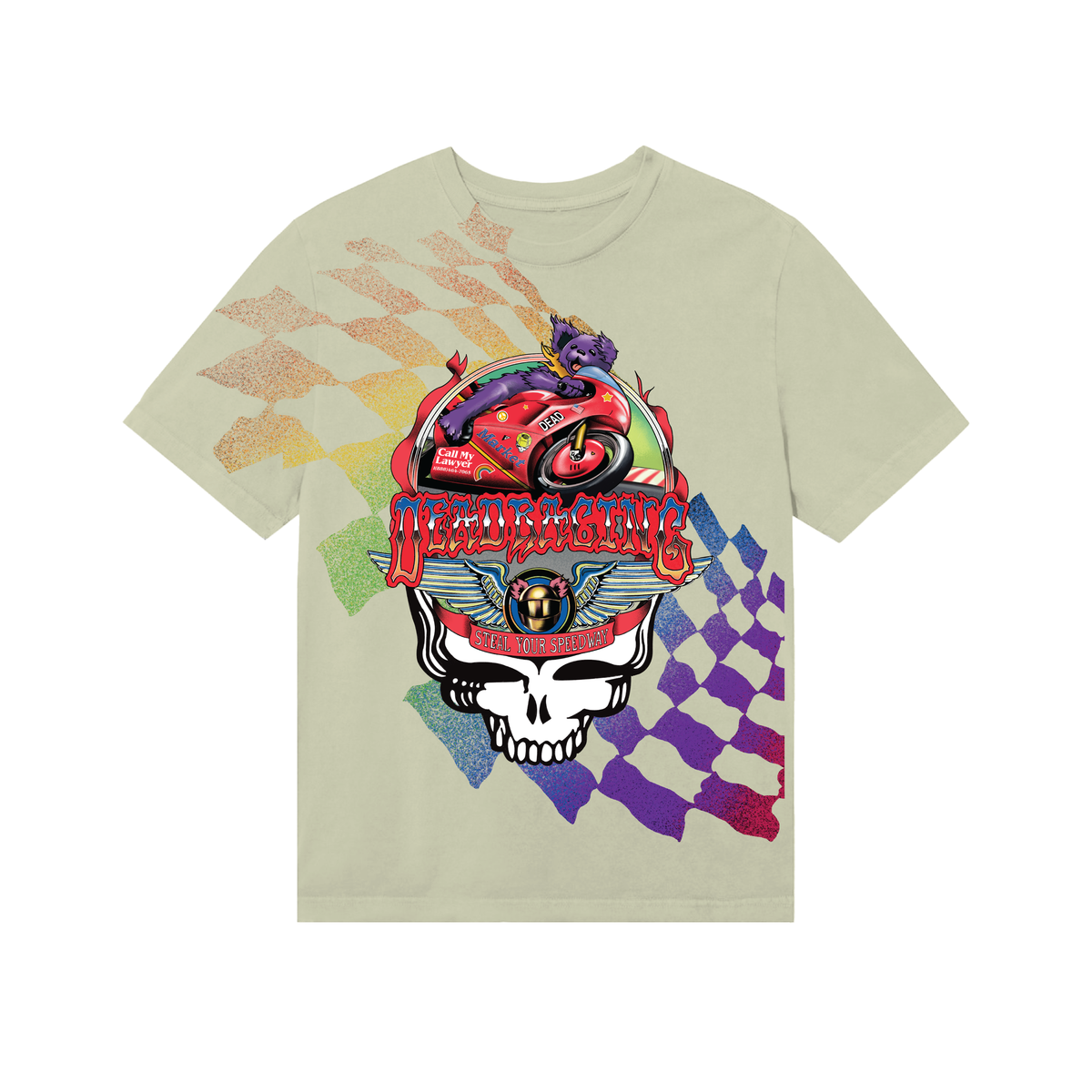 GD X MARKET STEALIE MOTO BEAR T-SHIRT
