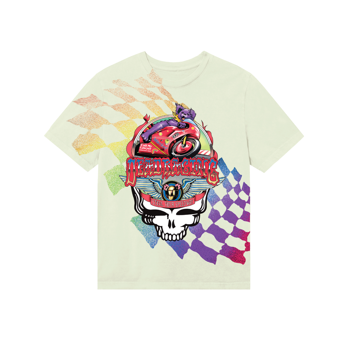 GD X MARKET STEALIE MOTO BEAR T-SHIRT