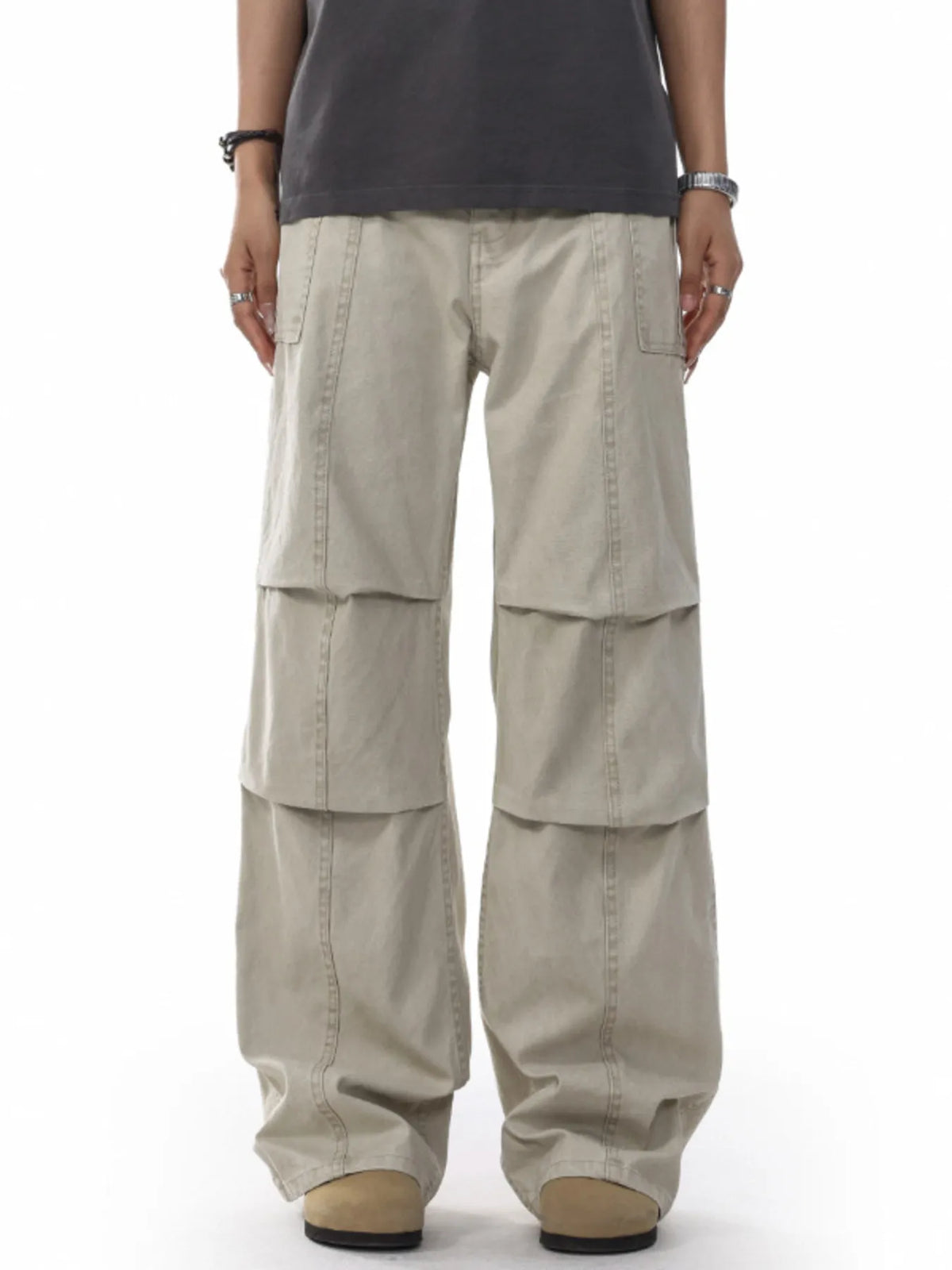 Men's Cargo Wide Leg Pants