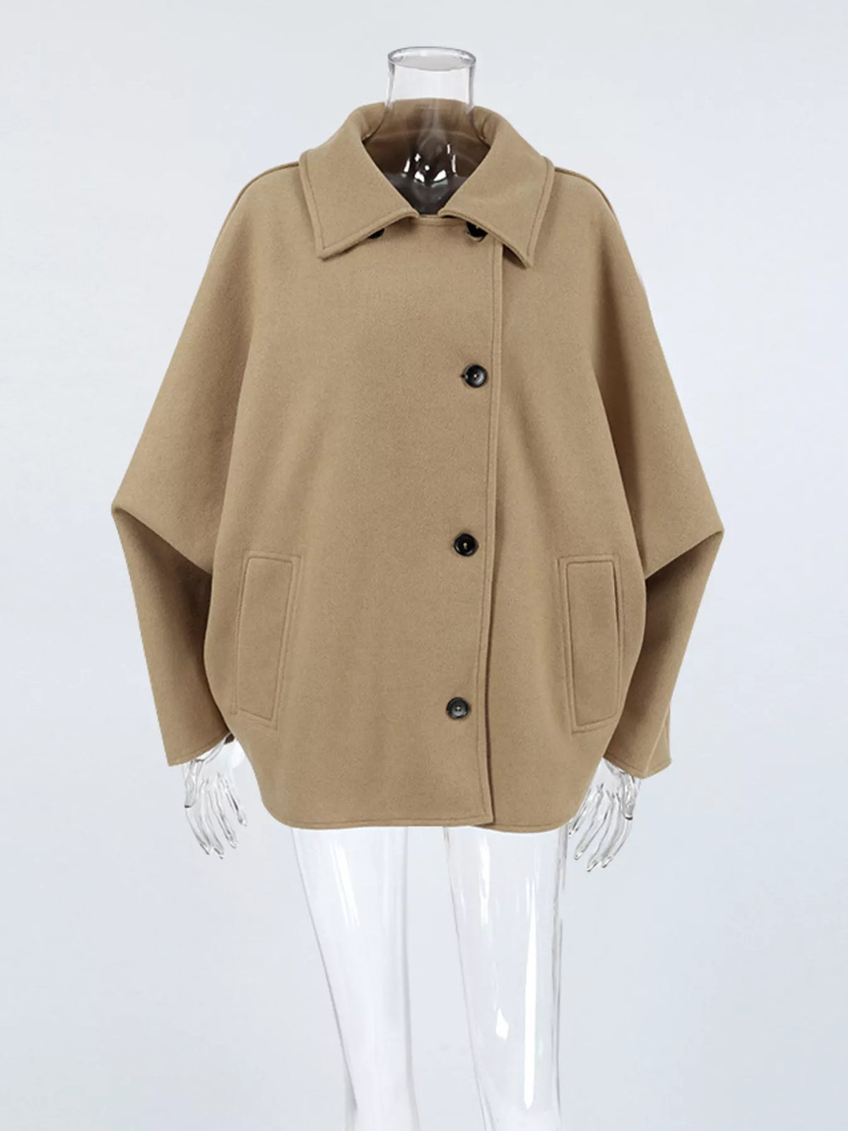 Button Up Long Sleeve Coat