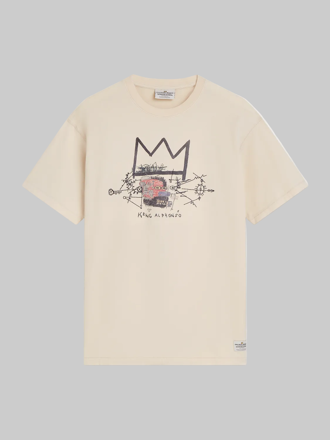 Scotch & Soda x Basquiat Artwork Relaxed Fit T-Shirt