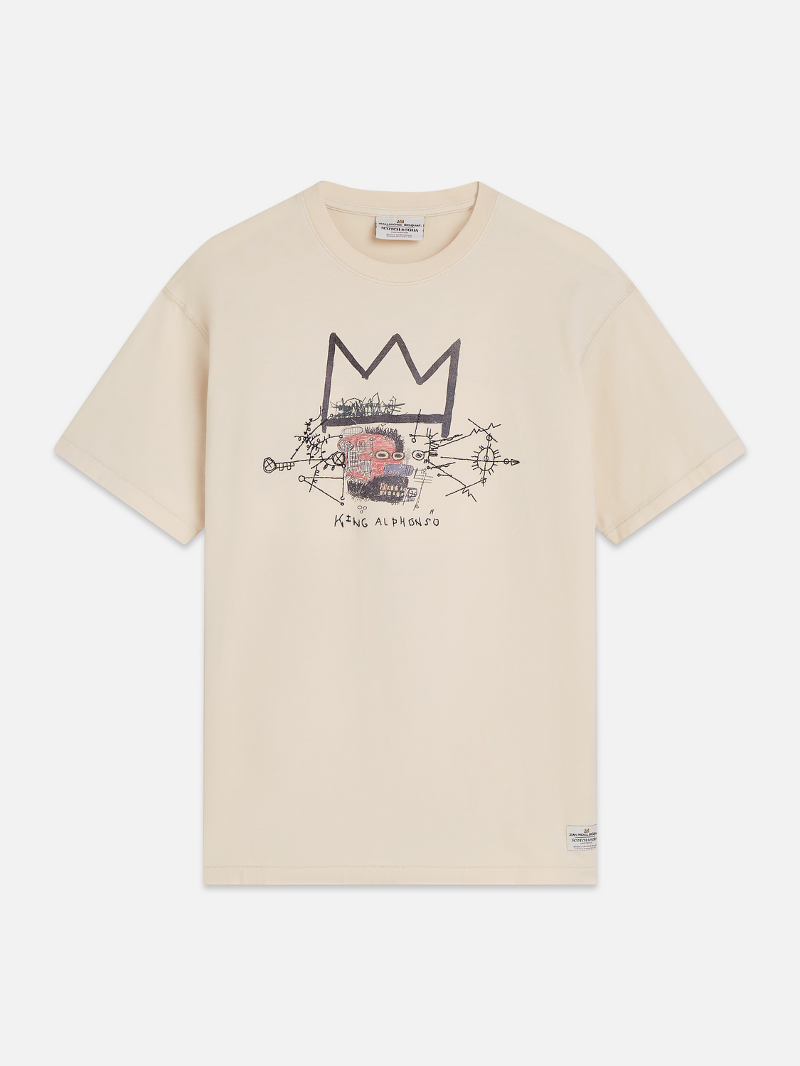 Scotch & Soda x Basquiat Artwork Relaxed Fit T-Shirt