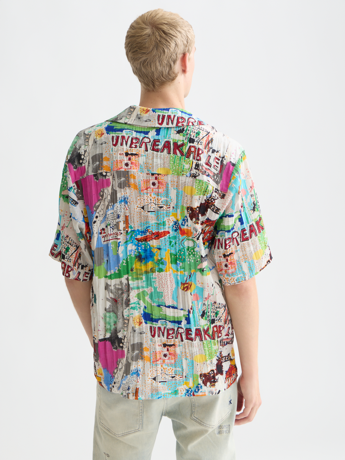 Scotch & Soda x Basquiat Printed Relaxed-Fit Short-Sleeved Shirt