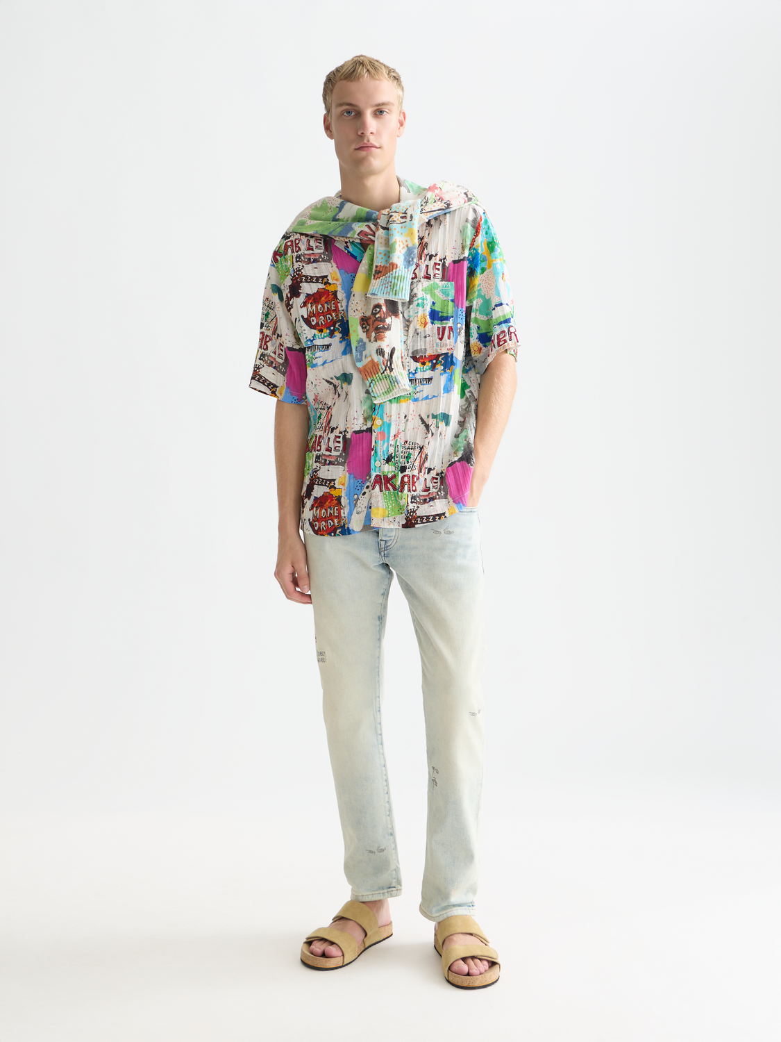 Scotch & Soda x Basquiat Printed Relaxed-Fit Short-Sleeved Shirt