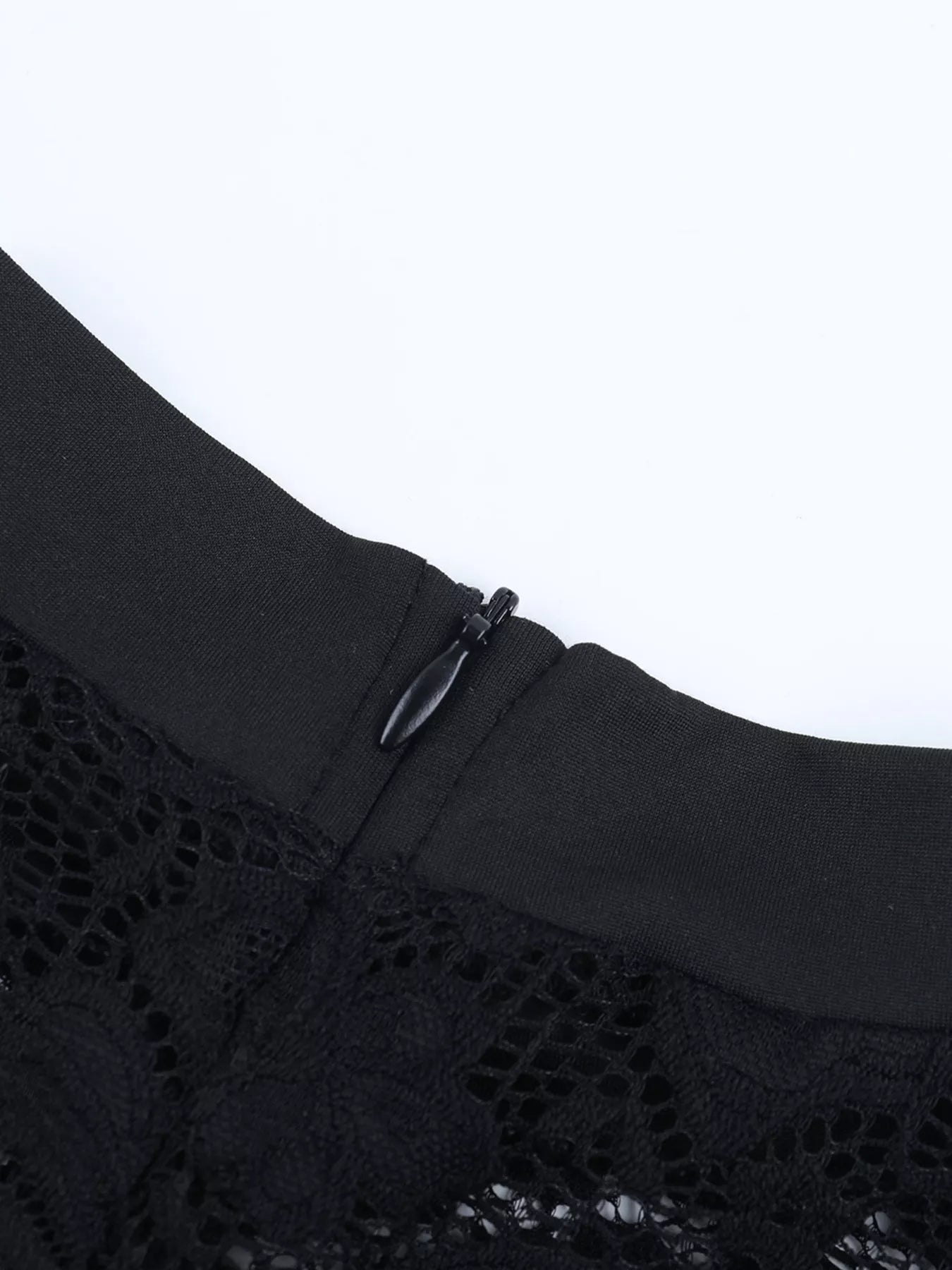 Lace Long Sleeve Bodycon Mini Dress