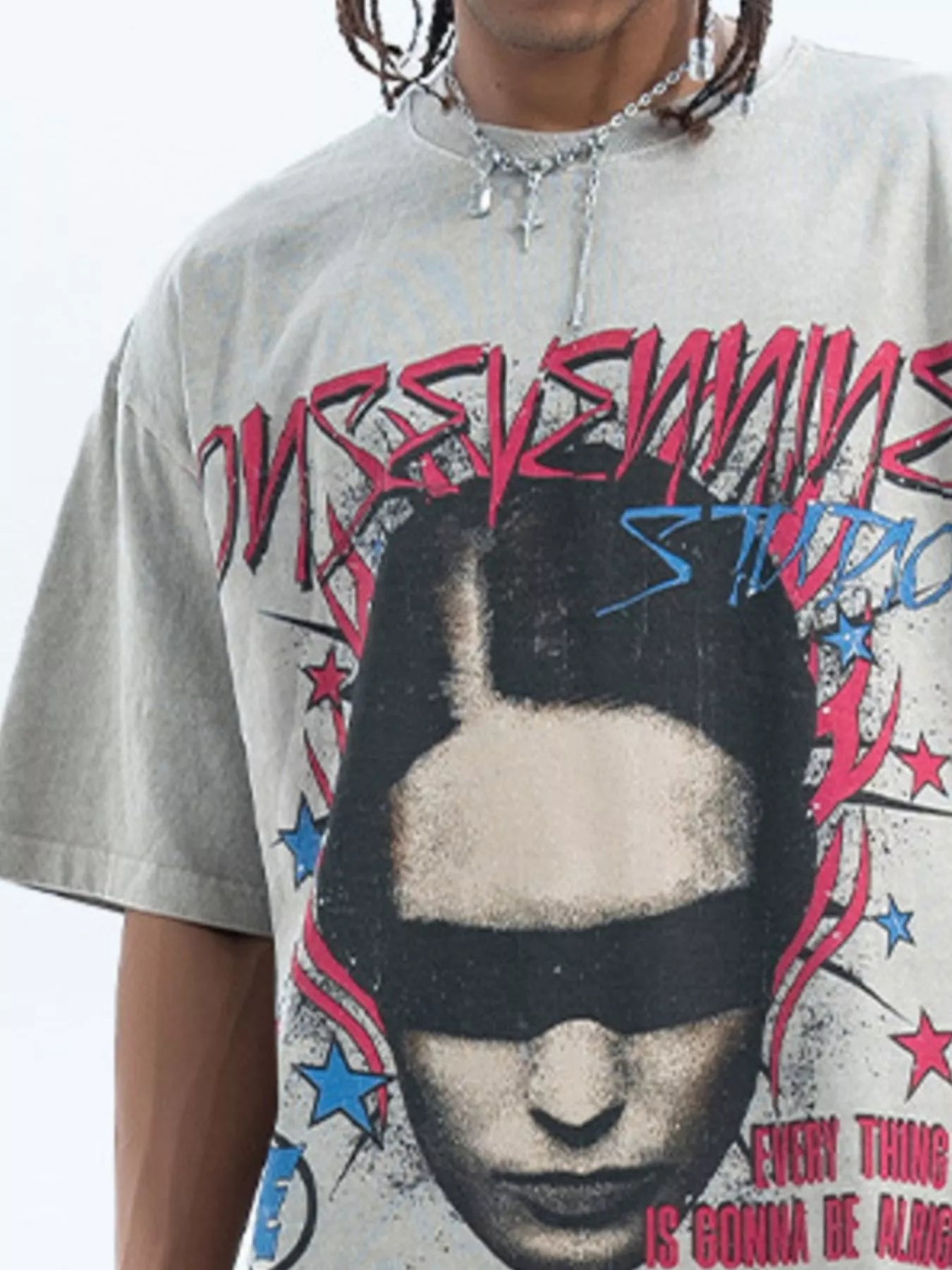 Men's Vintage Graphic Oversized T-Shirt