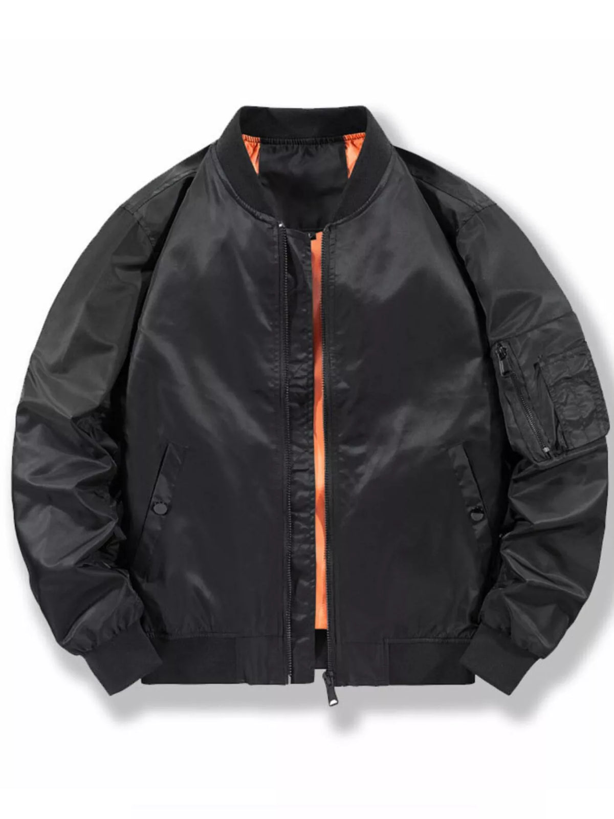 Men's Plus Size Casual Lightweight Bomber Jacket