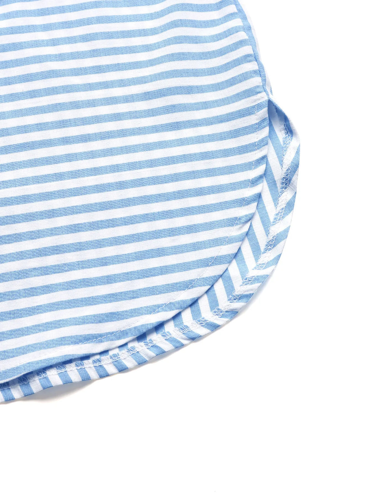 Striped Oversized Button-Up Shirt