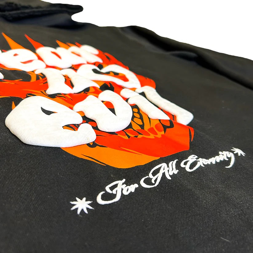 Fear No Evil Cropped Hoodie