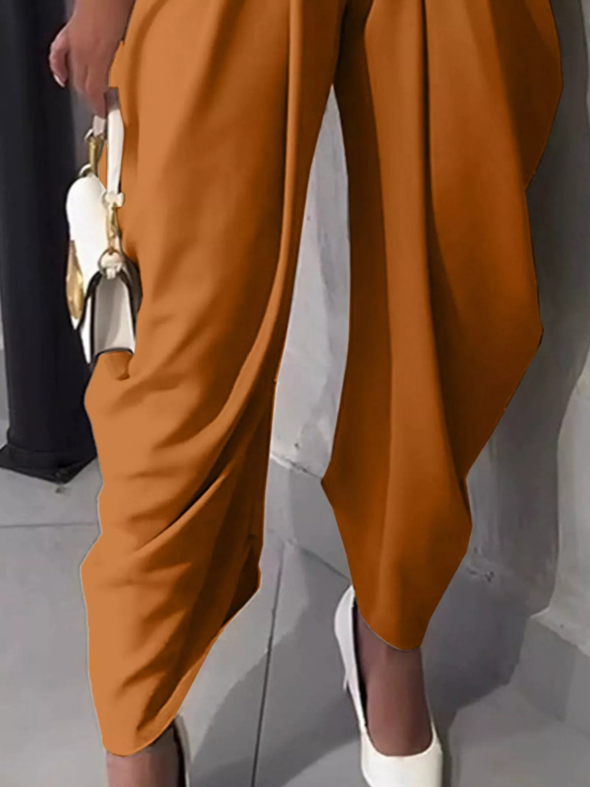 High-Waisted Wide Leg Pleated Pants