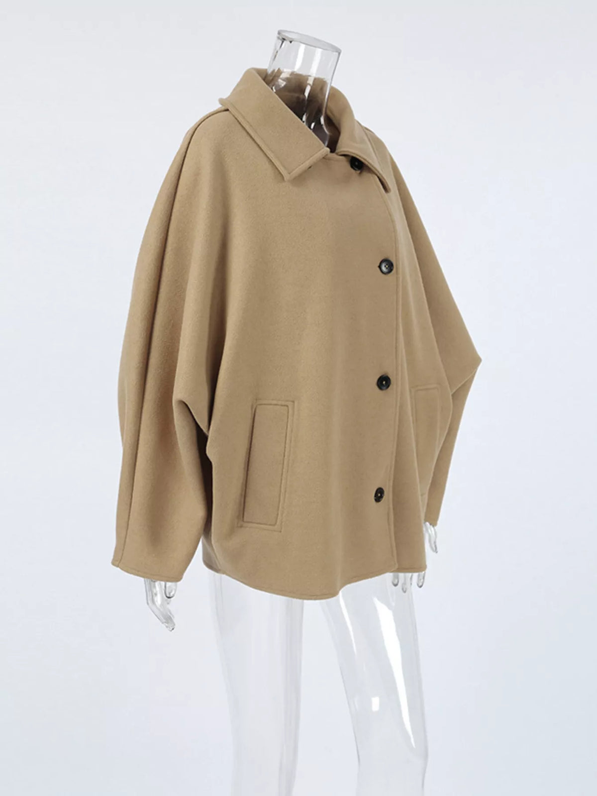 Button Up Long Sleeve Coat