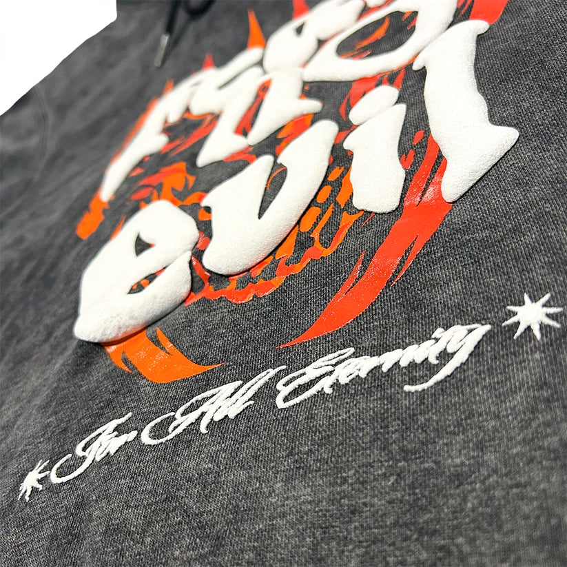 Fear No Evil Cropped Hoodie
