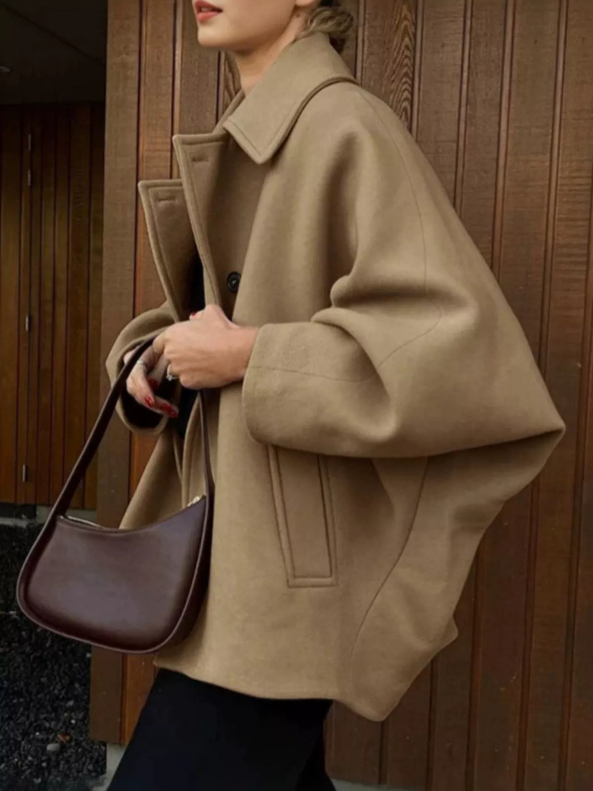Button Up Long Sleeve Coat