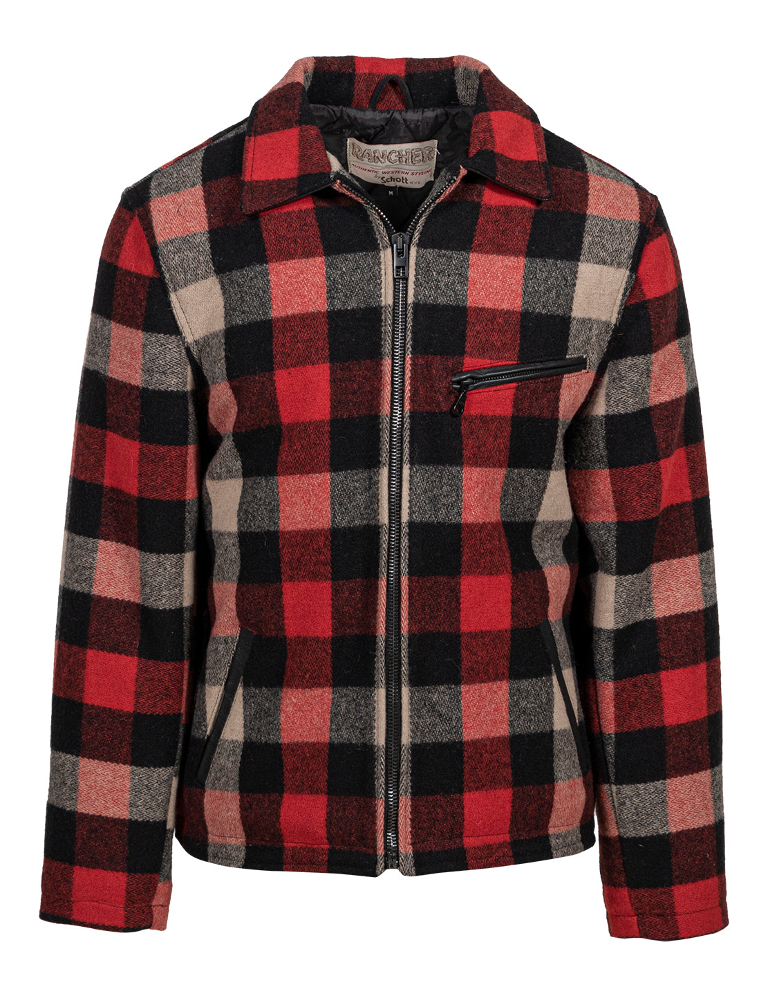 Wool Plaid Station Jacket
