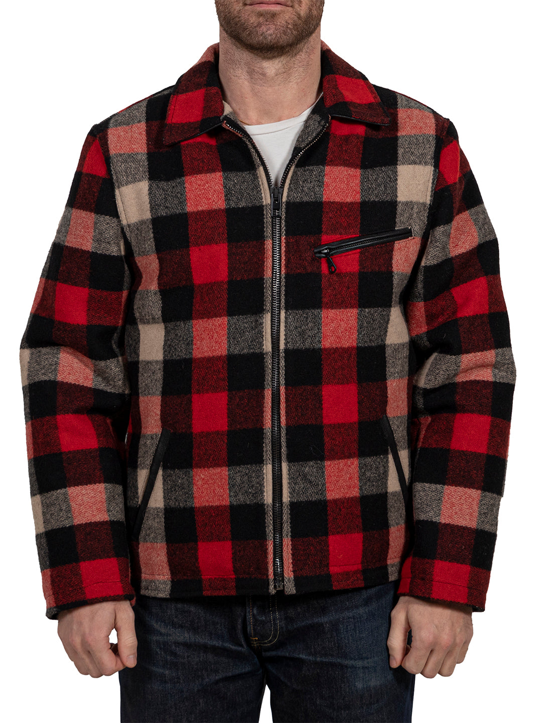 Wool Plaid Station Jacket
