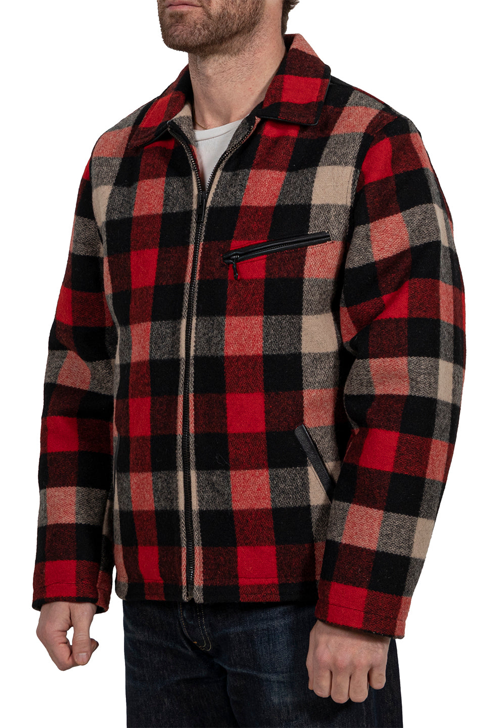 Wool Plaid Station Jacket