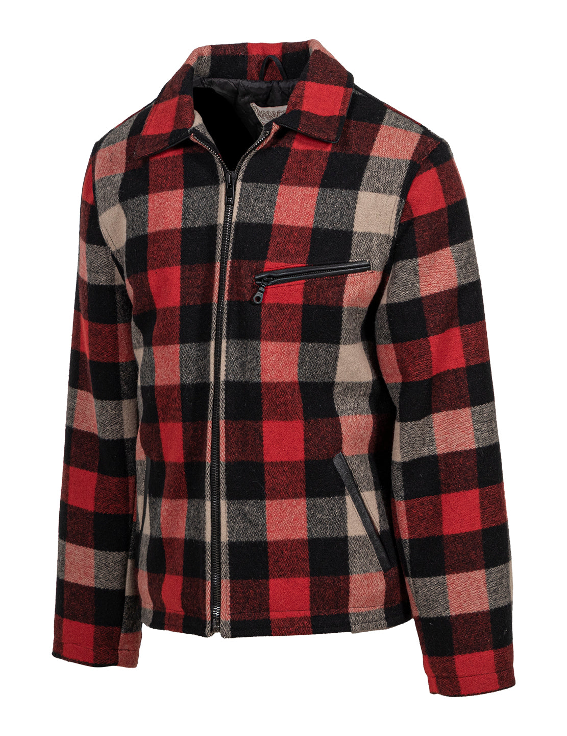 Wool Plaid Station Jacket