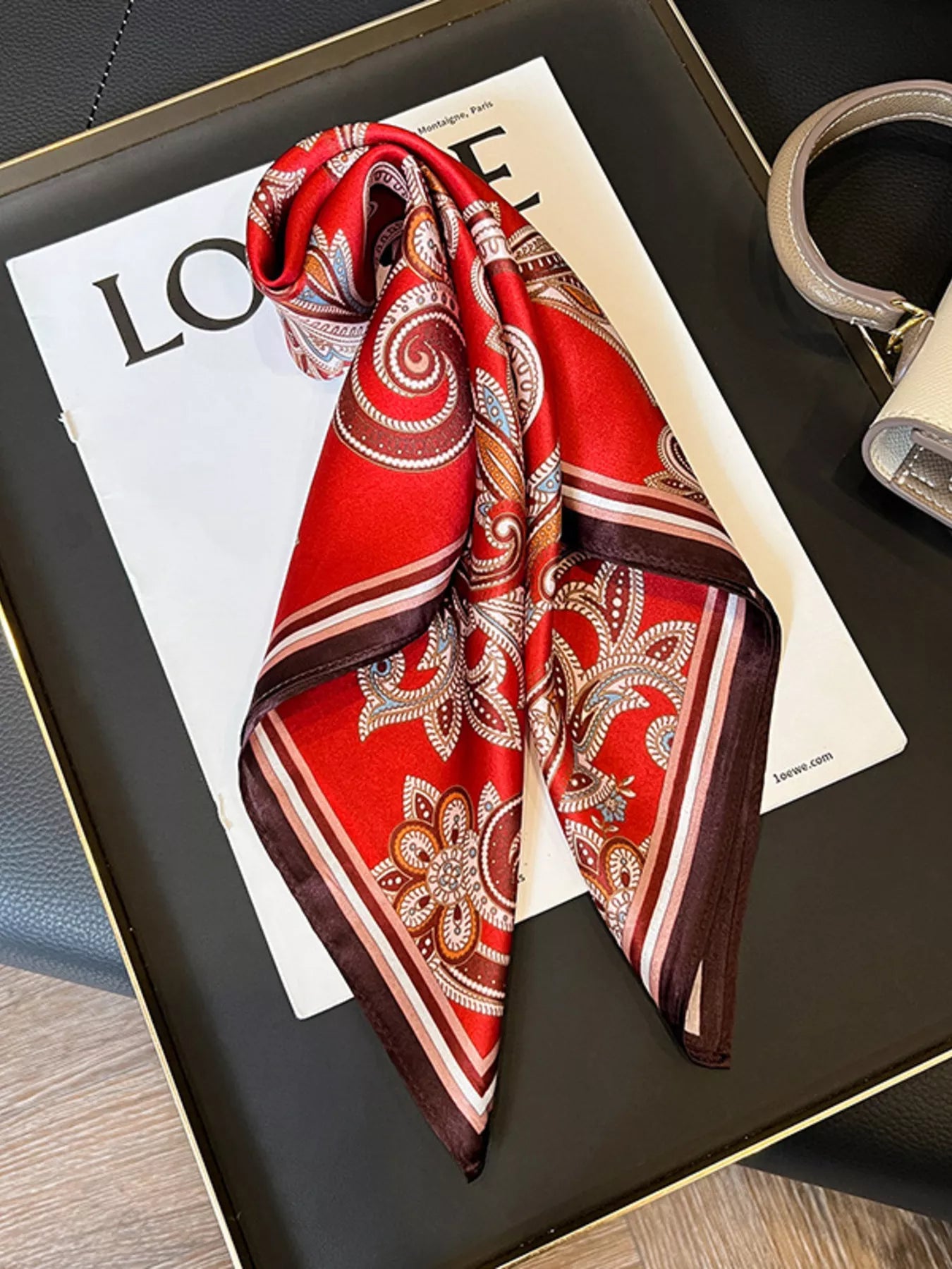 Vintage Paisley Silk Scarf