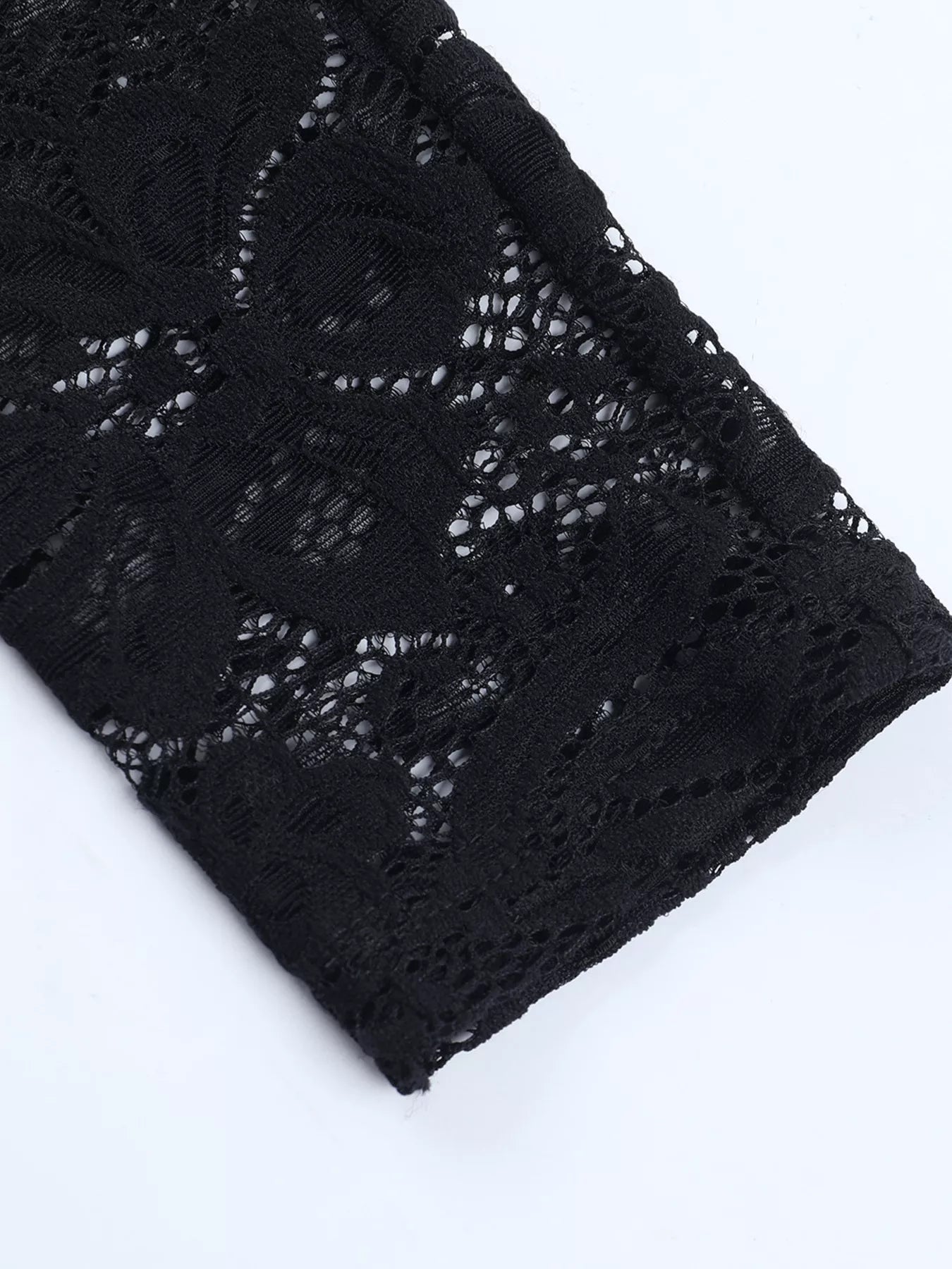 Lace Long Sleeve Bodycon Mini Dress