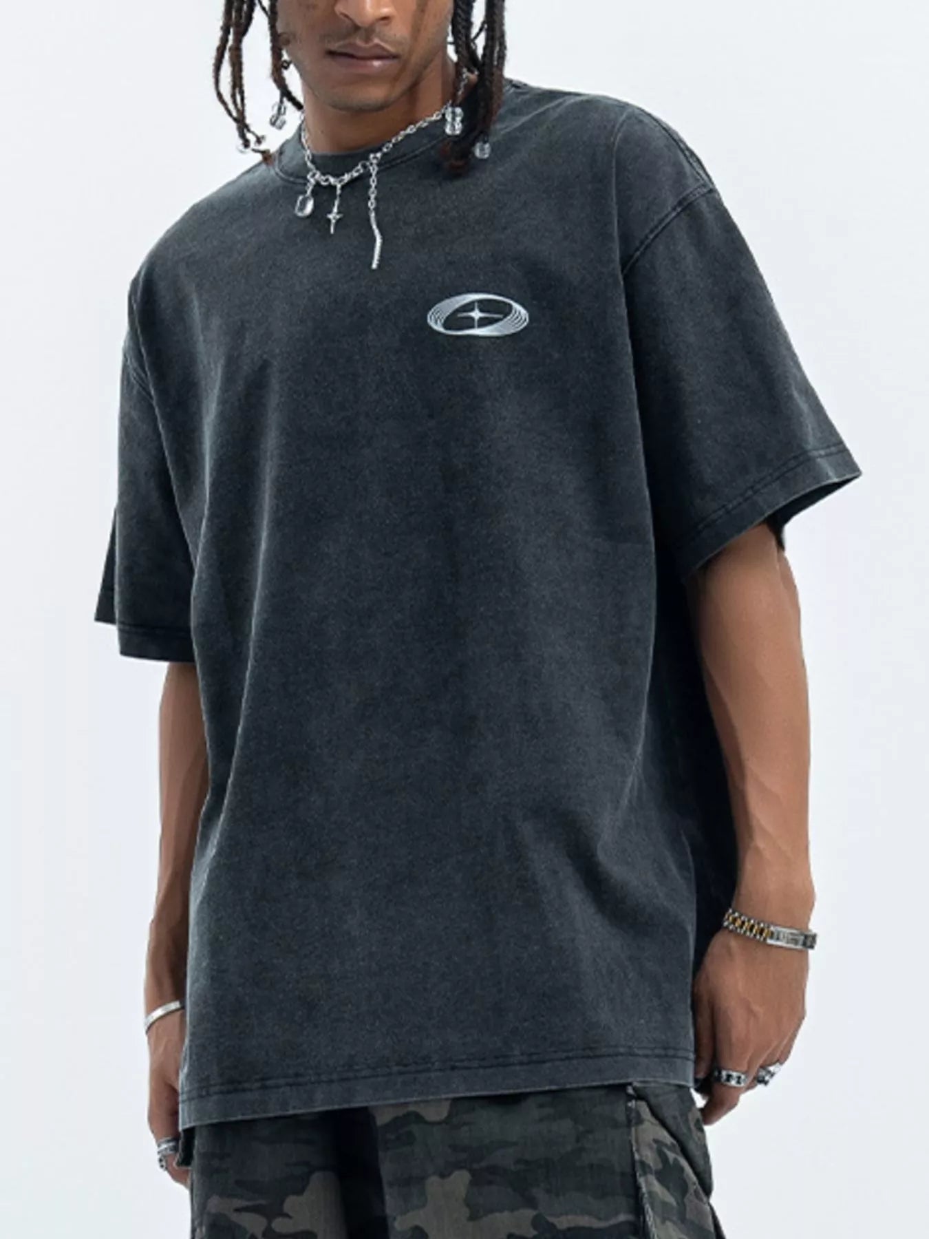 Men's Round Neck Oversized T-Shirt