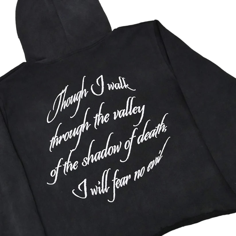 Fear No Evil Cropped Hoodie