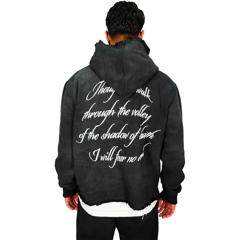 Fear No Evil Cropped Hoodie