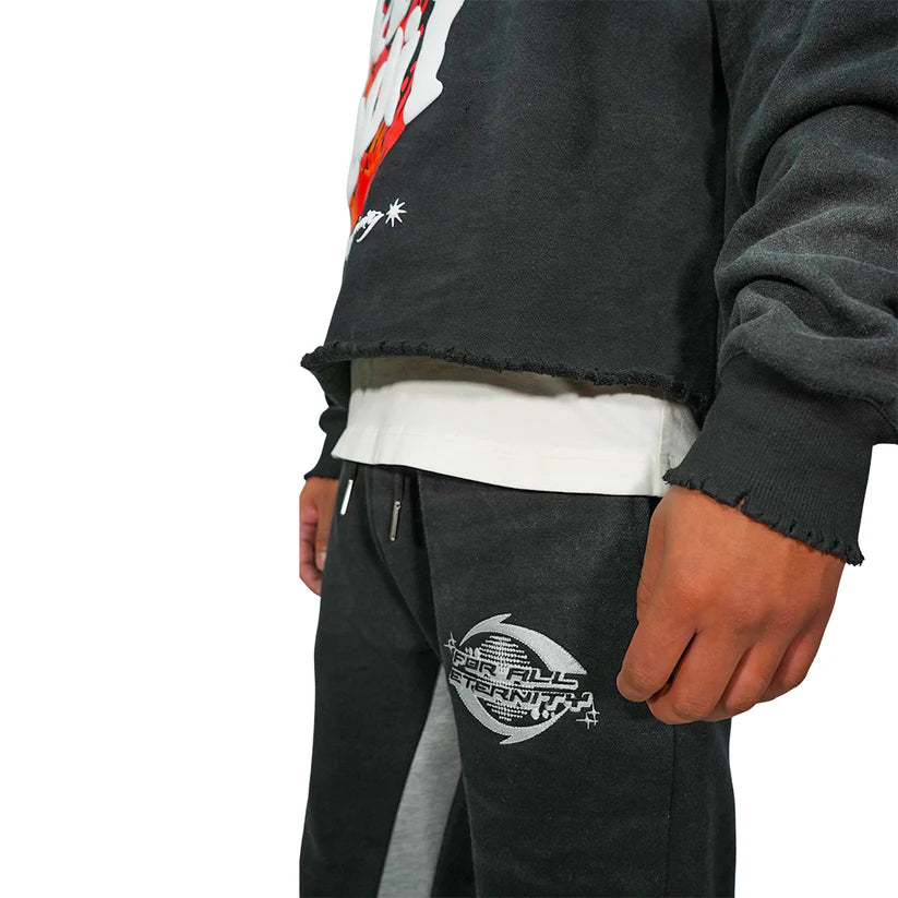 Fear No Evil Cropped Hoodie