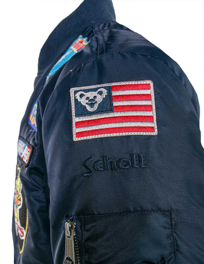 Schott NYC x Grateful Dead MA-1 Nylon Flight Jacket