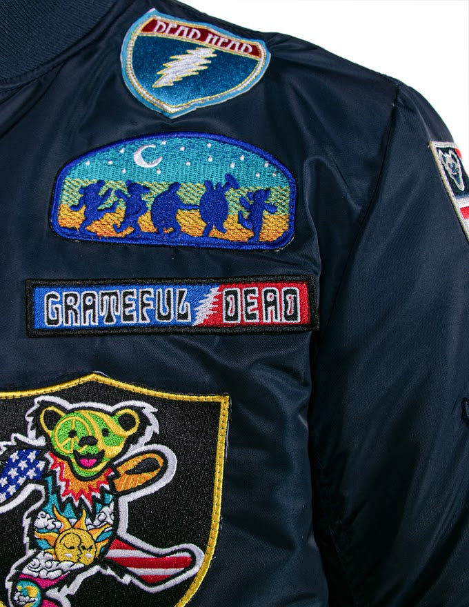 Schott NYC x Grateful Dead MA-1 Nylon Flight Jacket