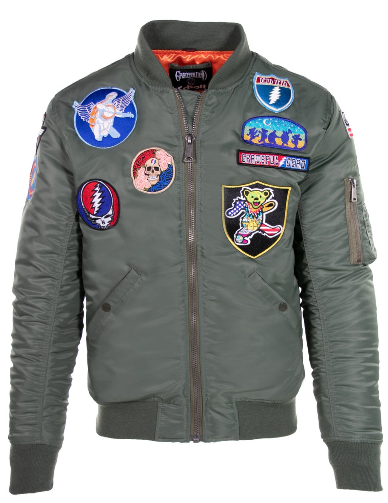 Schott NYC x Grateful Dead MA-1 Nylon Flight Jacket