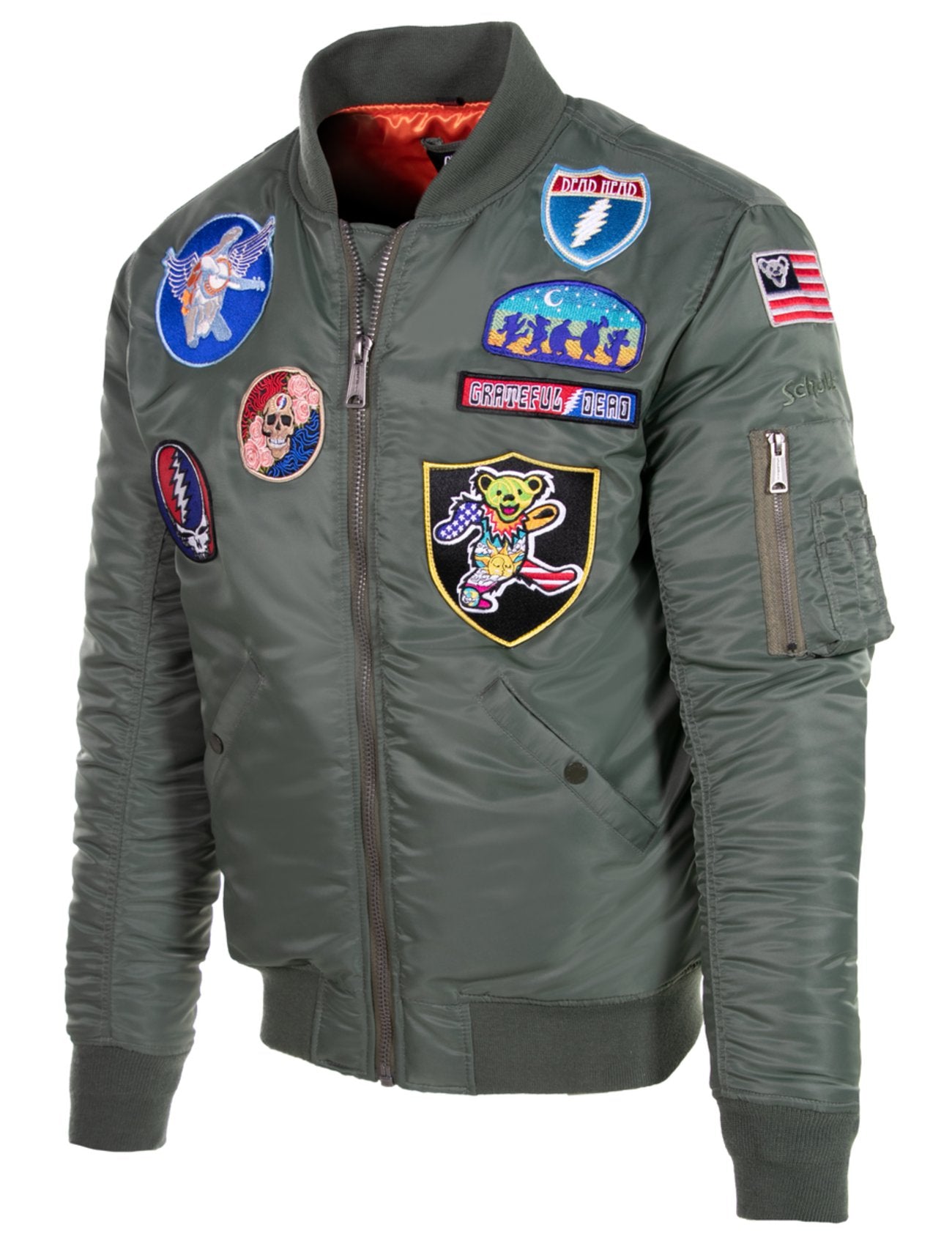 Schott NYC x Grateful Dead MA-1 Nylon Flight Jacket