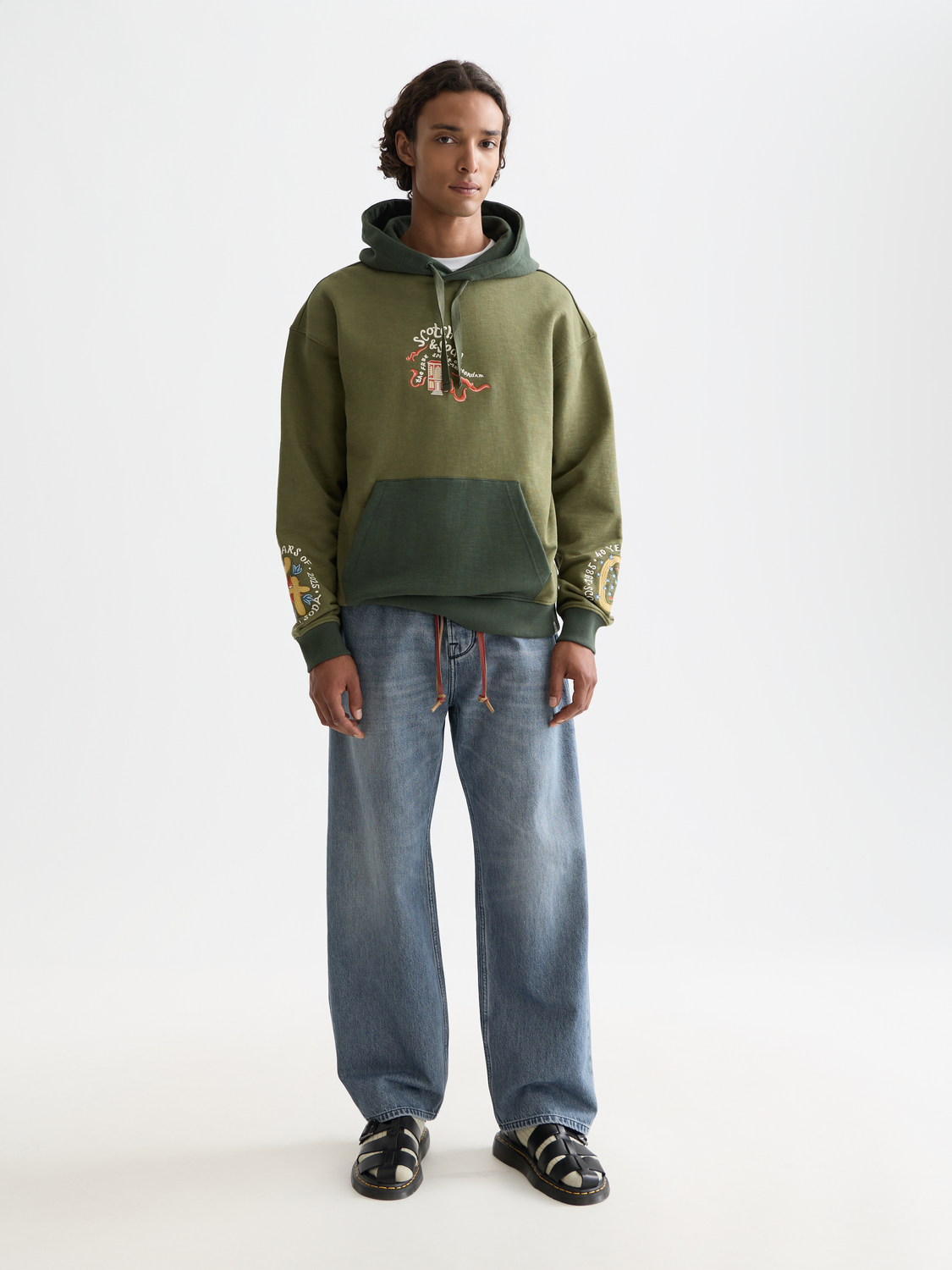 THE 40TH ANNIVERSARY EMBROIDERED RELAXED-FIT HOODIE