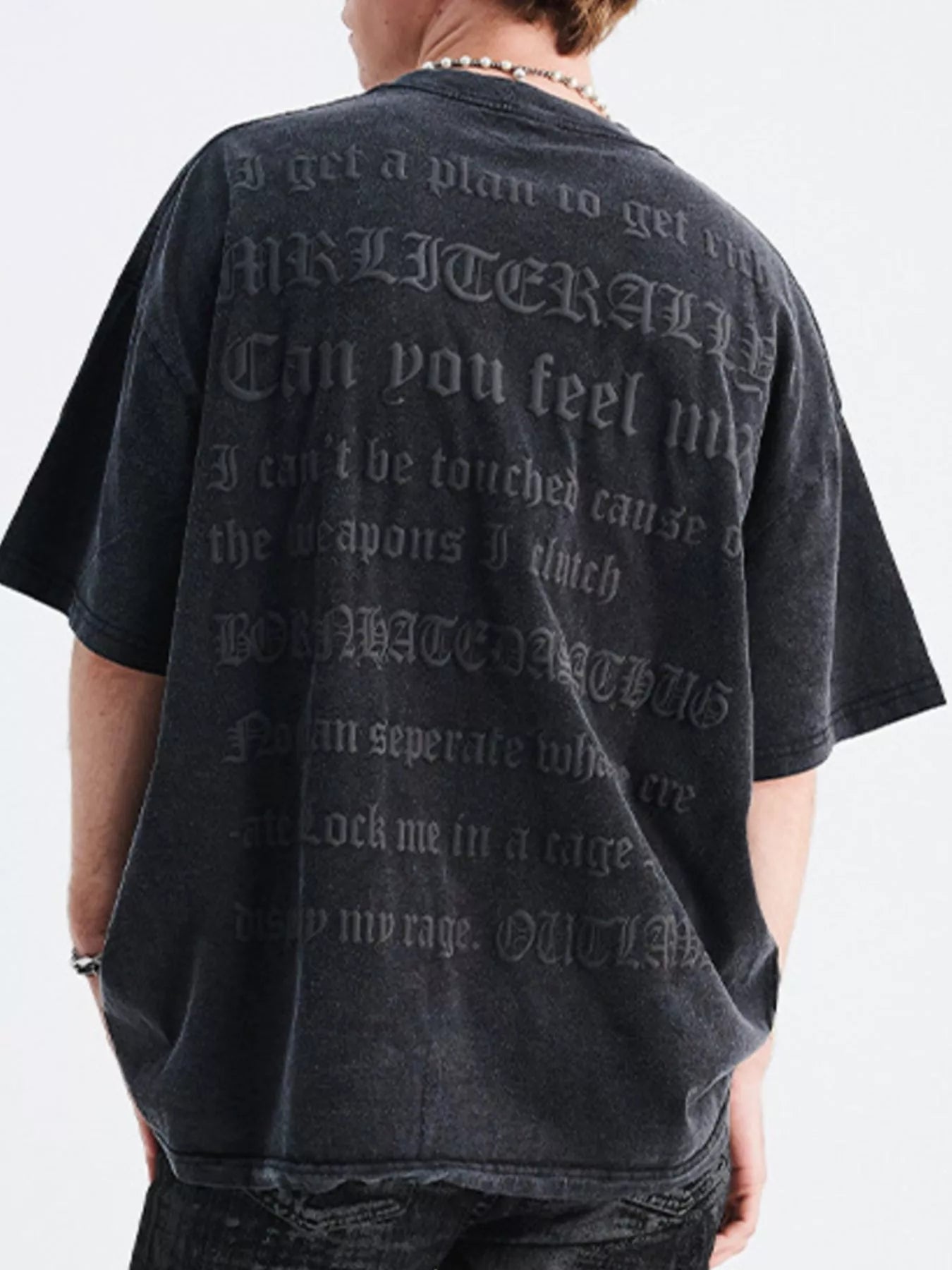 Men's Round Neck Half Sleeve Oversized T-Shirt