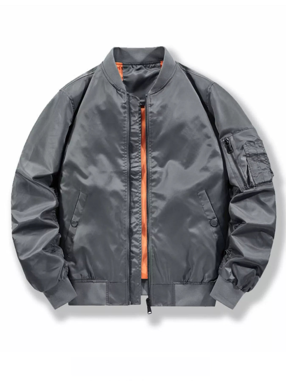 Men's Plus Size Casual Lightweight Bomber Jacket