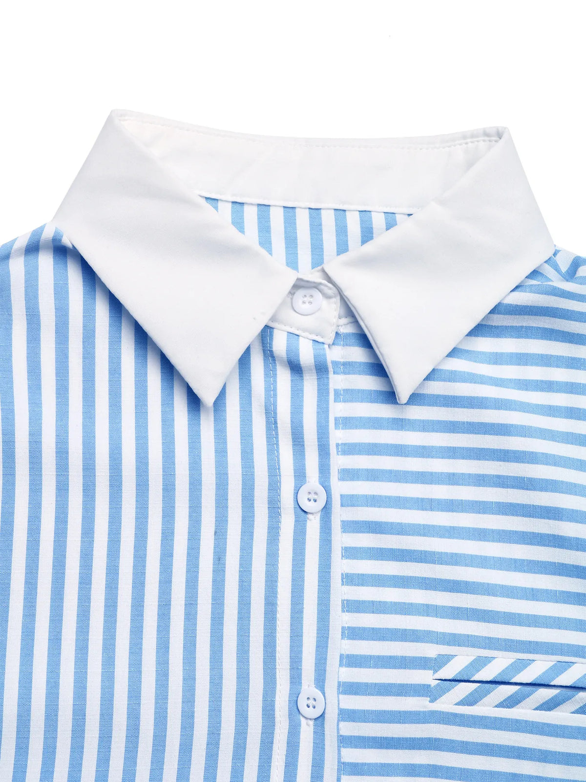 Striped Oversized Button-Up Shirt