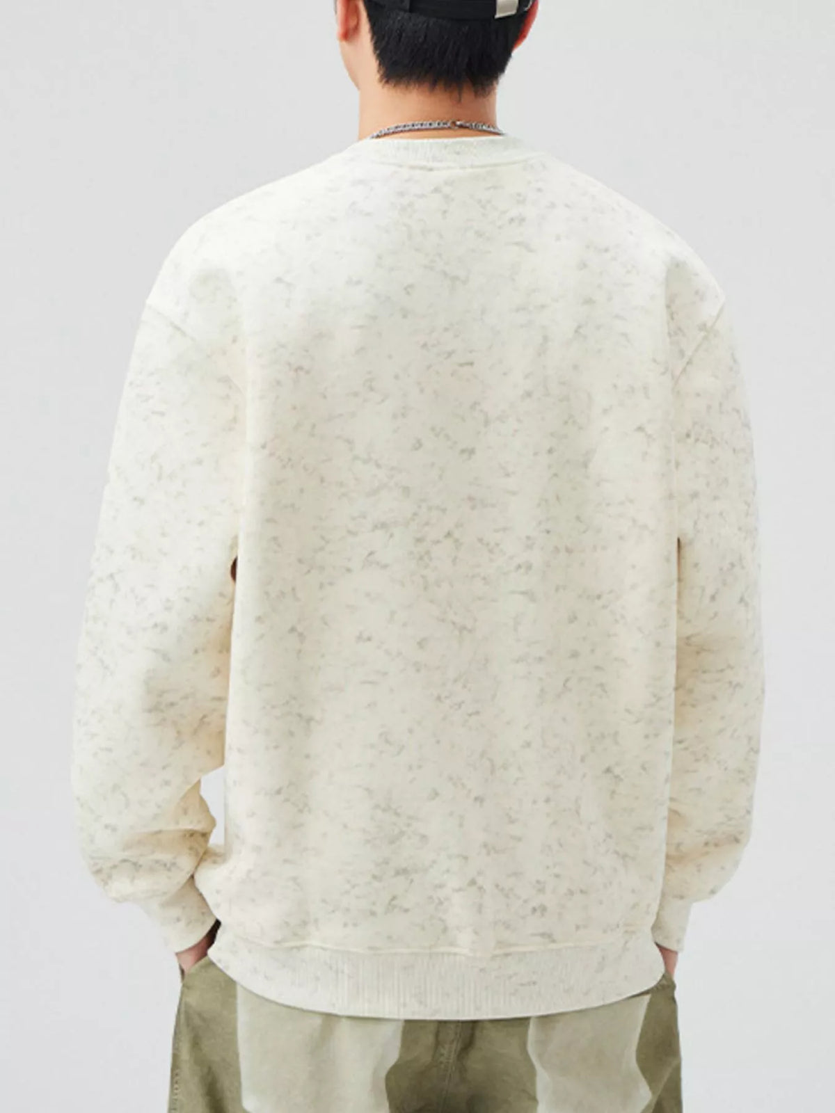 Men's Plus Size Enjoy Round Neck Long Sleeve Sweatshirt