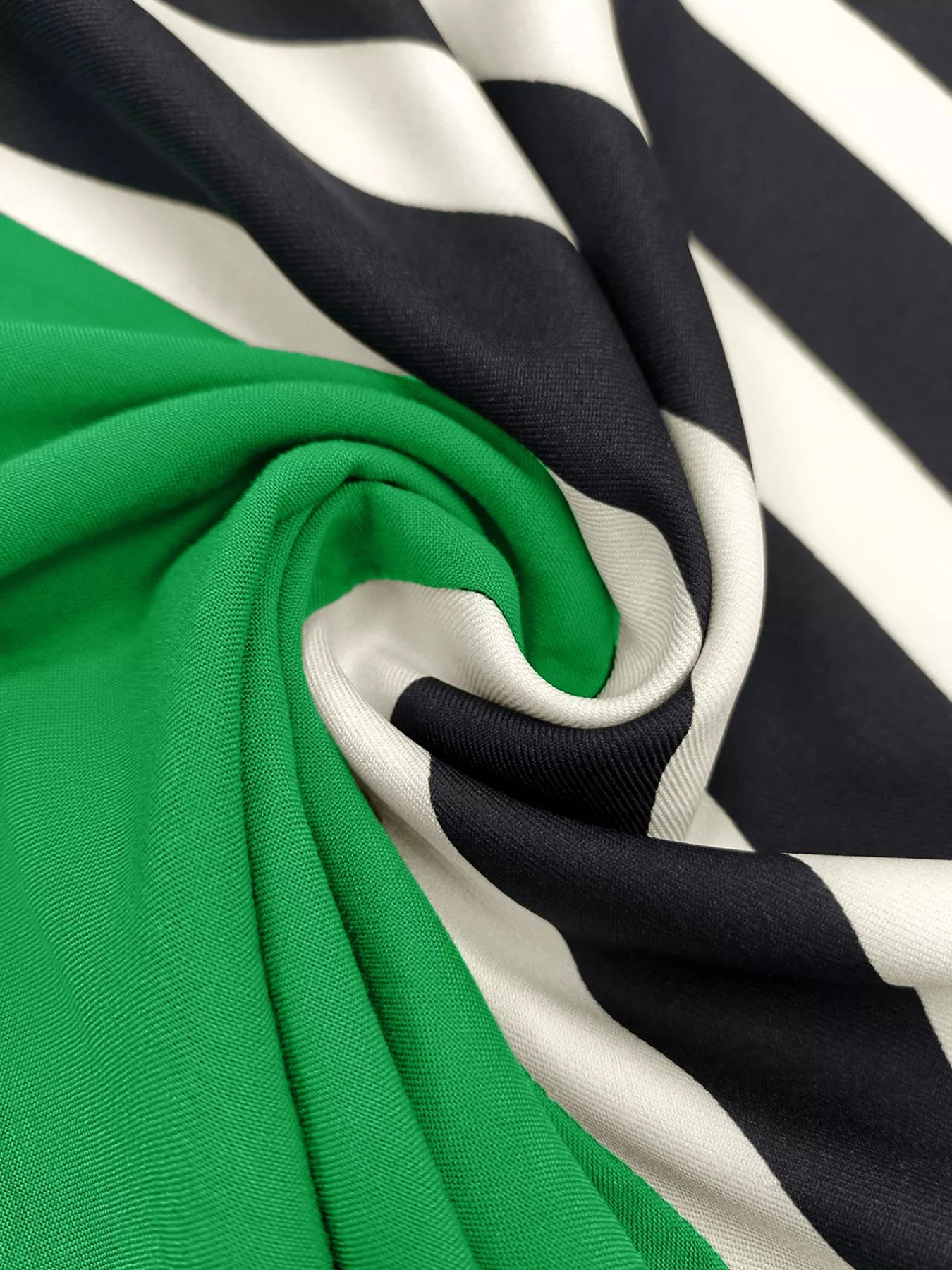 Color Block Striped Long Sleeve Midi Dress