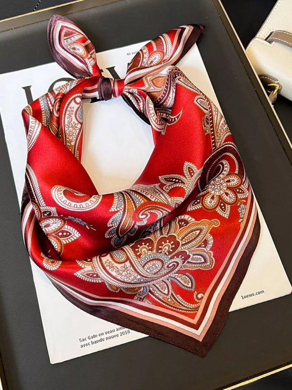 Vintage Paisley Silk Scarf