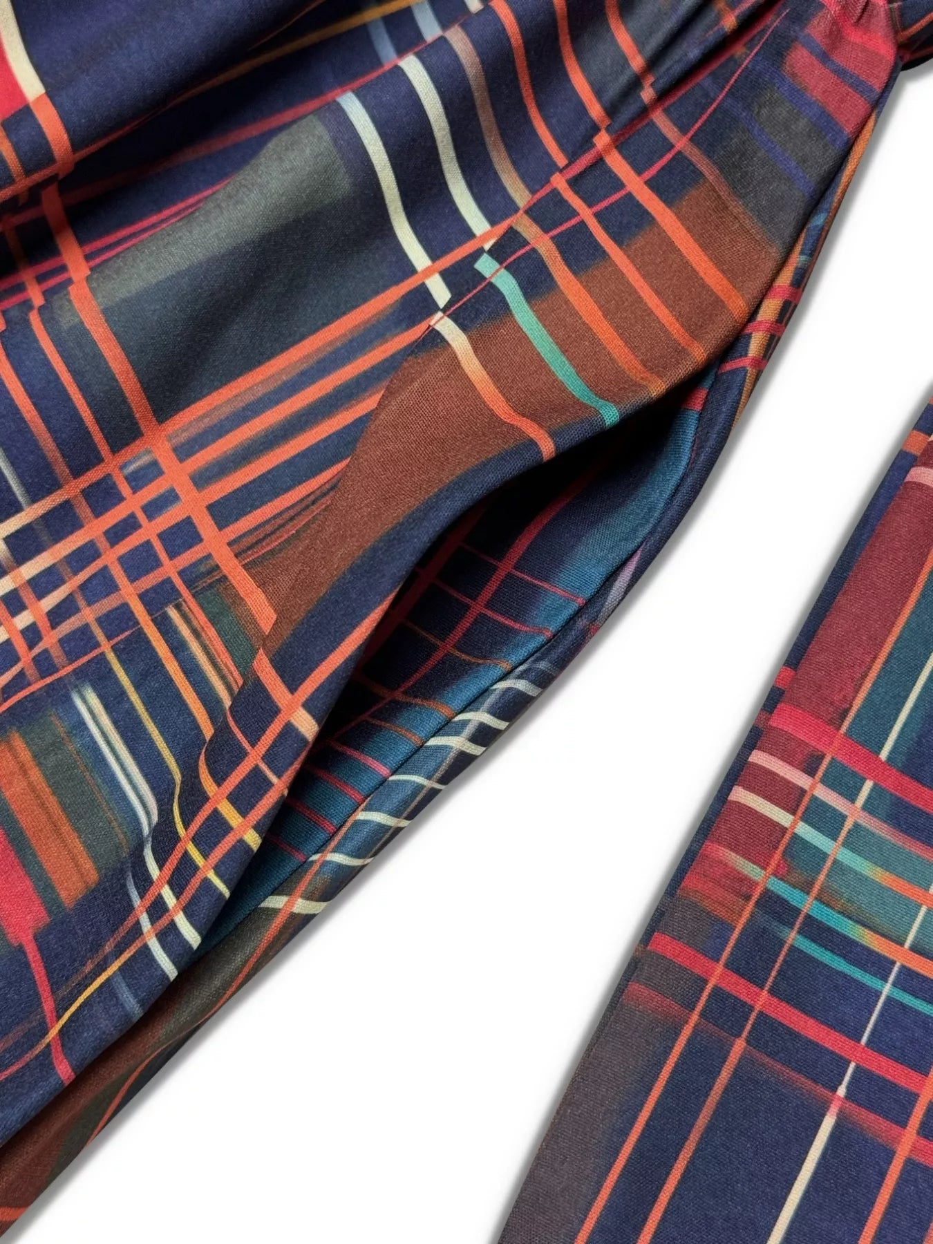 Plaid Button Front Maxi Shirt Dress