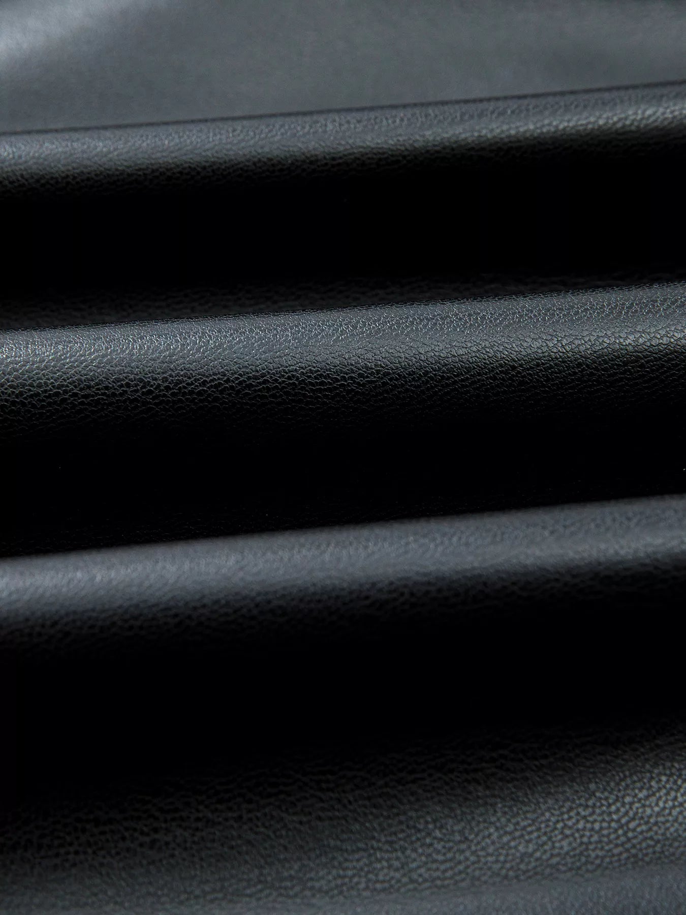 Faux Leather Ruffle Hem Sleeveless Mini Dress