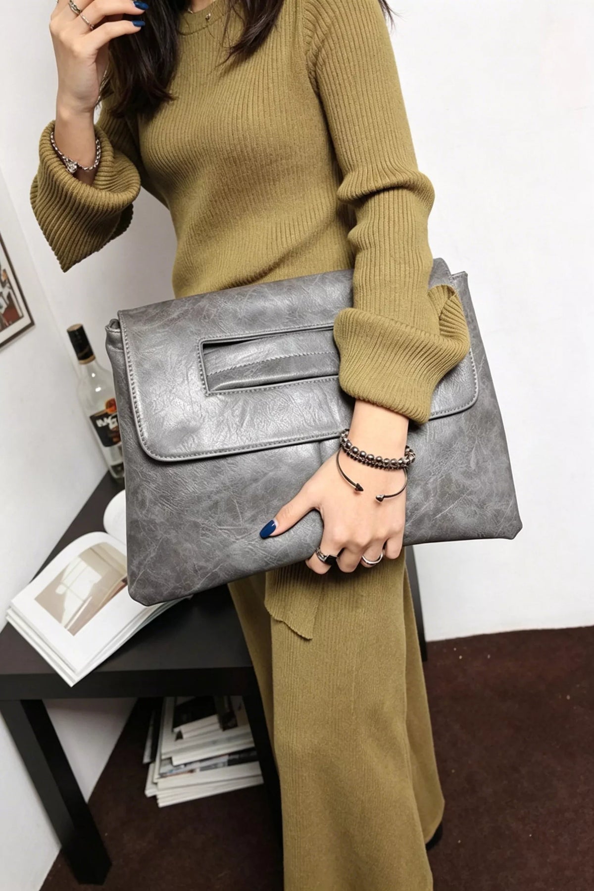 Vintage Style Envelope Clutch