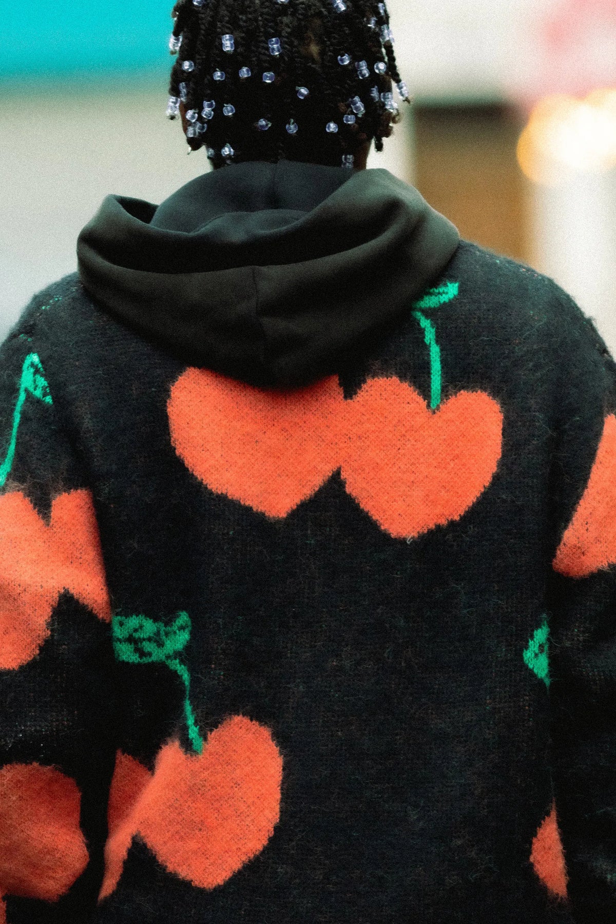 DOUBLE CHERRIES CARDIGAN