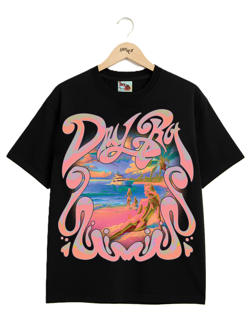 DRY ROT THE VIEW TEE BLACK