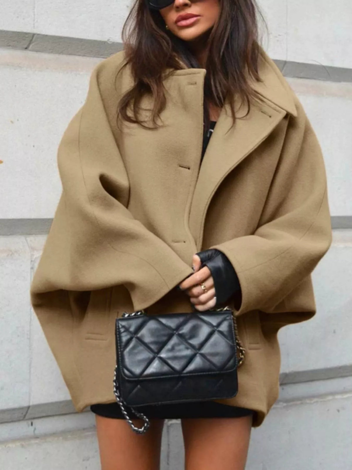 Button Up Long Sleeve Coat