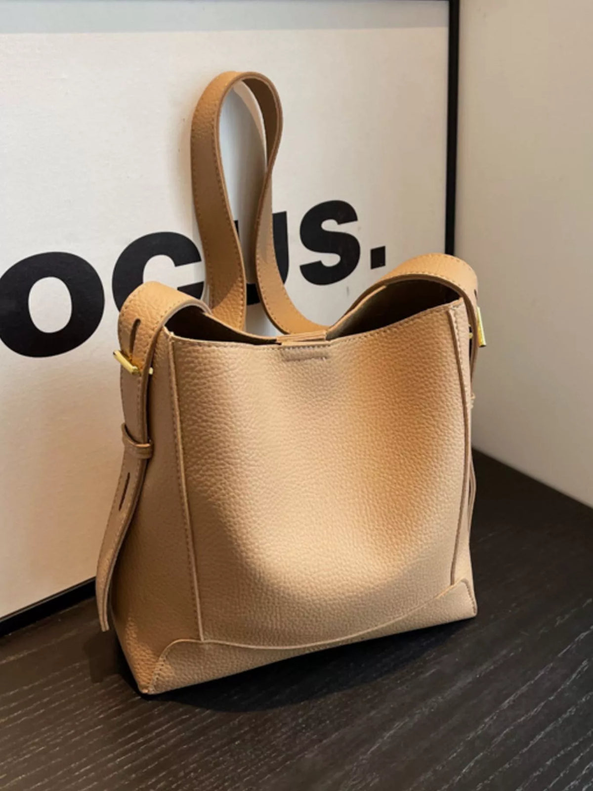 Leather Adjustable Strap Crossbody Bag