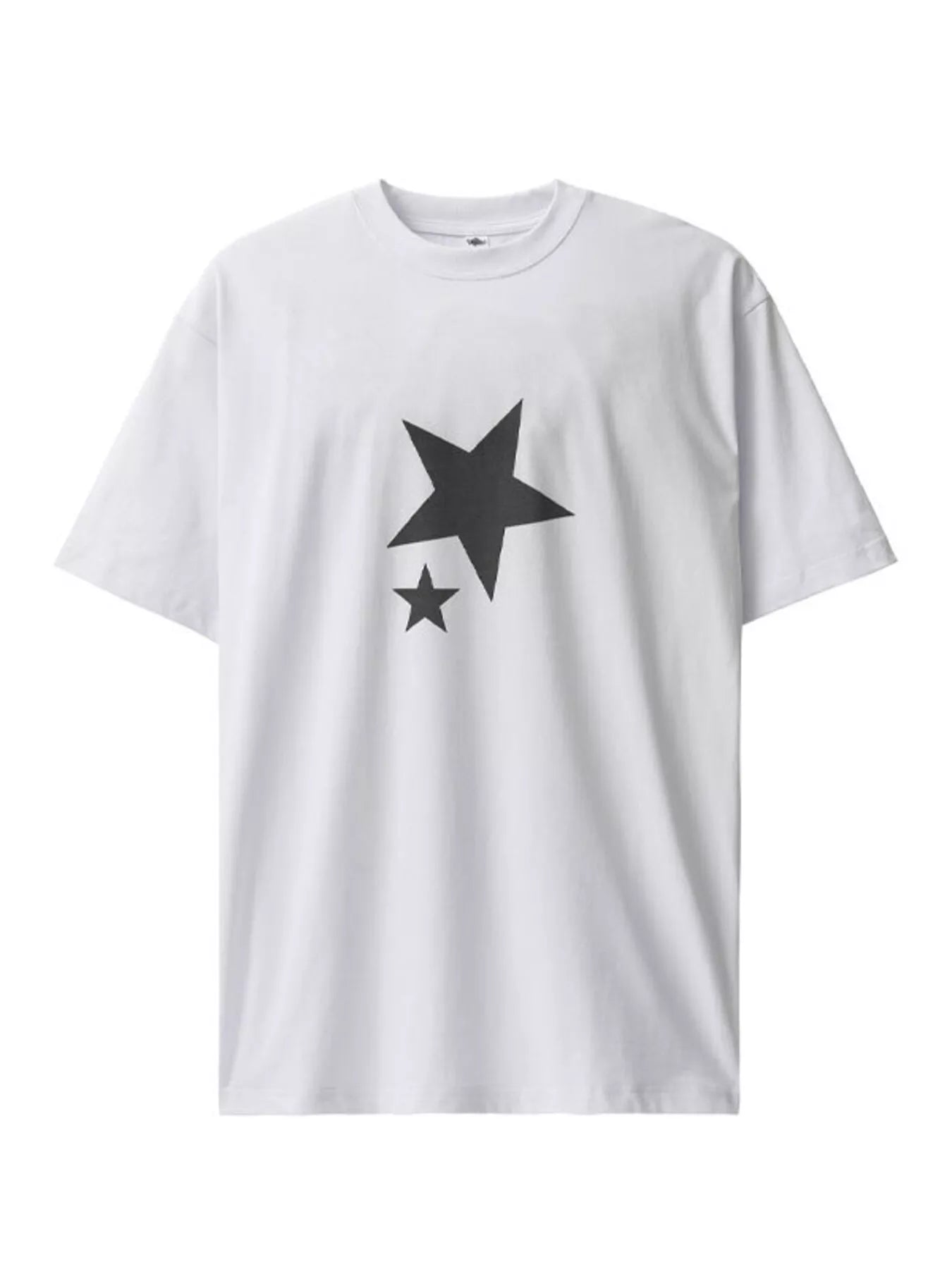 Men's Star Round Neck Relaxed Fit T-Shirt