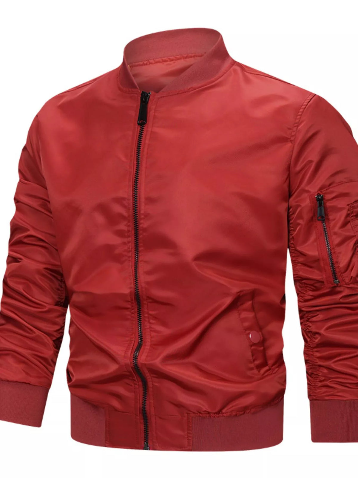 Men's Plus Size Casual Lightweight Bomber Jacket